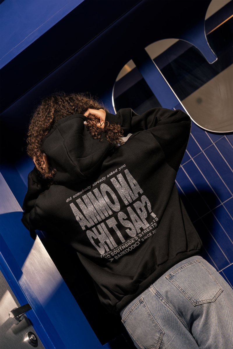Hoodie "AMMO" CHI'T'SAP Black/Glitter - immagine 3