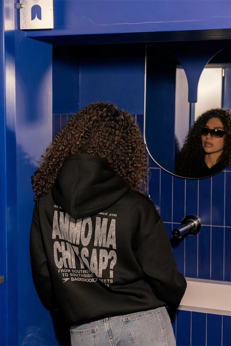 Hoodie "AMMO" CHI'T'SAP Black/Glitter - immagine 7