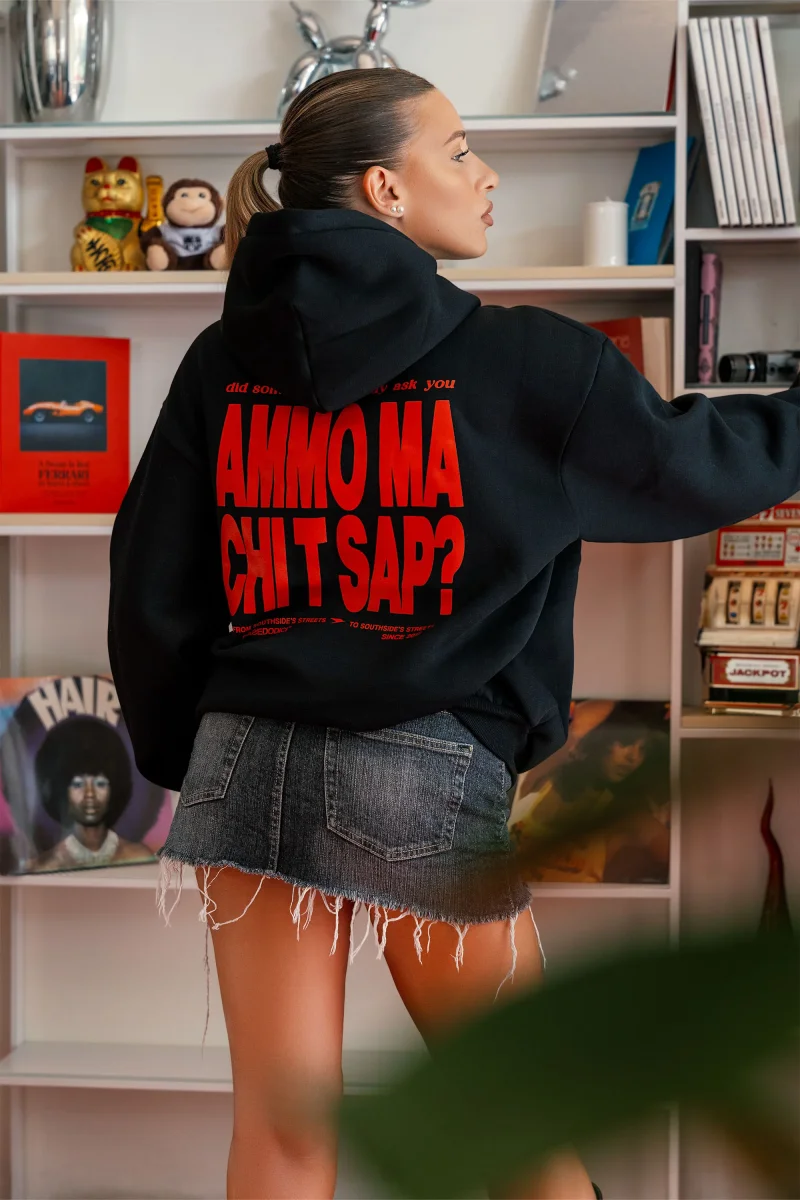 Hoodie "AMMO" CHI'T'SAP Black/Red