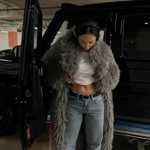 Pelliccia cappotto oversize donna ecologica