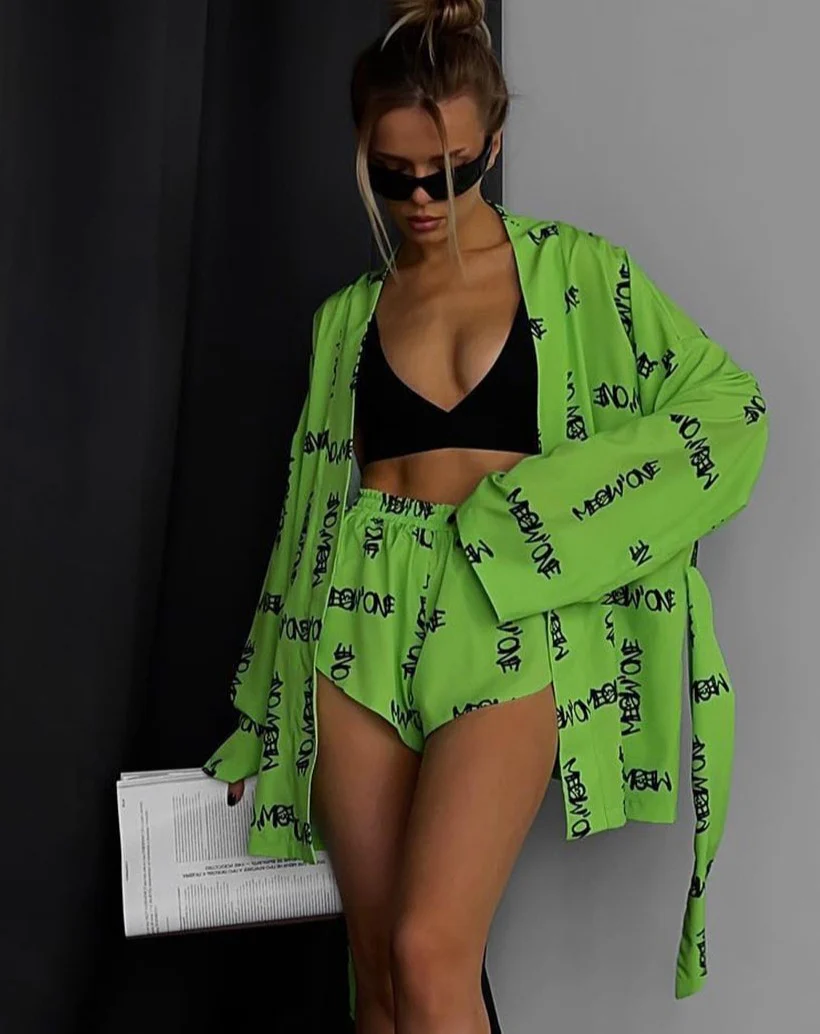 Completo fantasia due pezzi all over - immagine 5