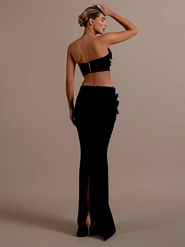 Sexy Long Sleeves Bandage 2-Piece Sets Women - immagine 3