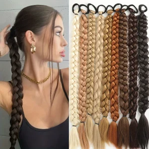 Long Braided Ponytail Hair Extensions