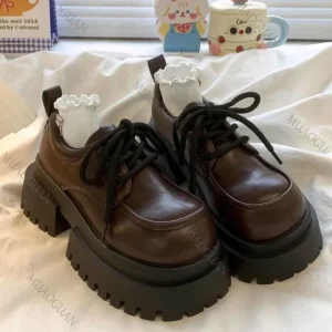 Mocassino Platform Mary Jane Japanese Style