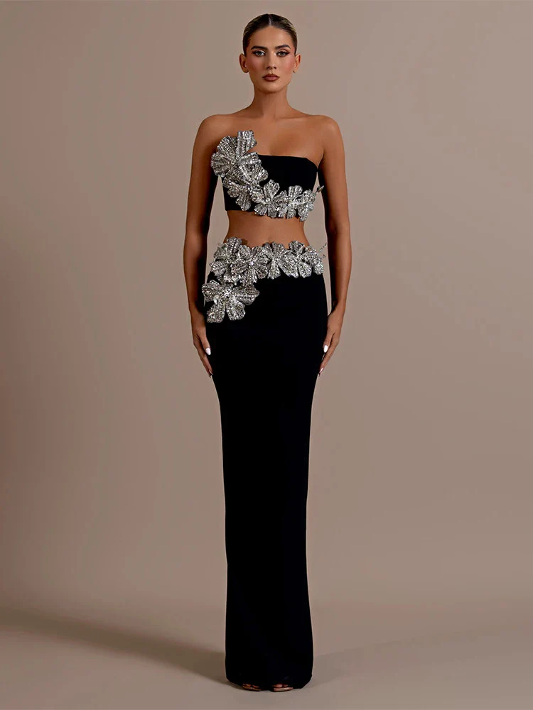 Sexy Long Sleeves Bandage 2-Piece Sets Women - immagine 2