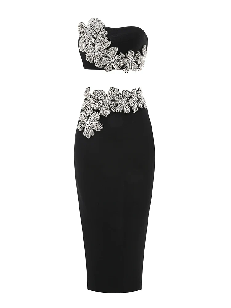 Sexy Long Sleeves Bandage 2-Piece Sets Women - immagine 6