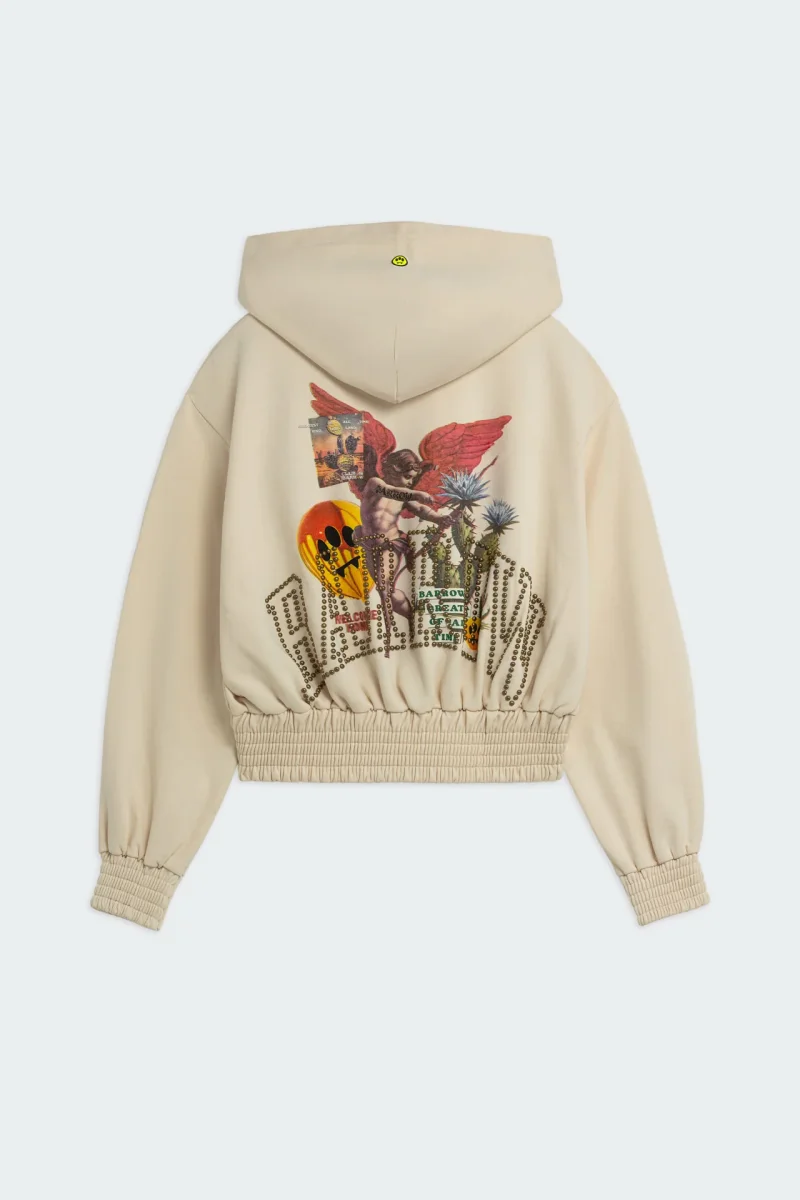 Barrow Felpa Zip Borchie