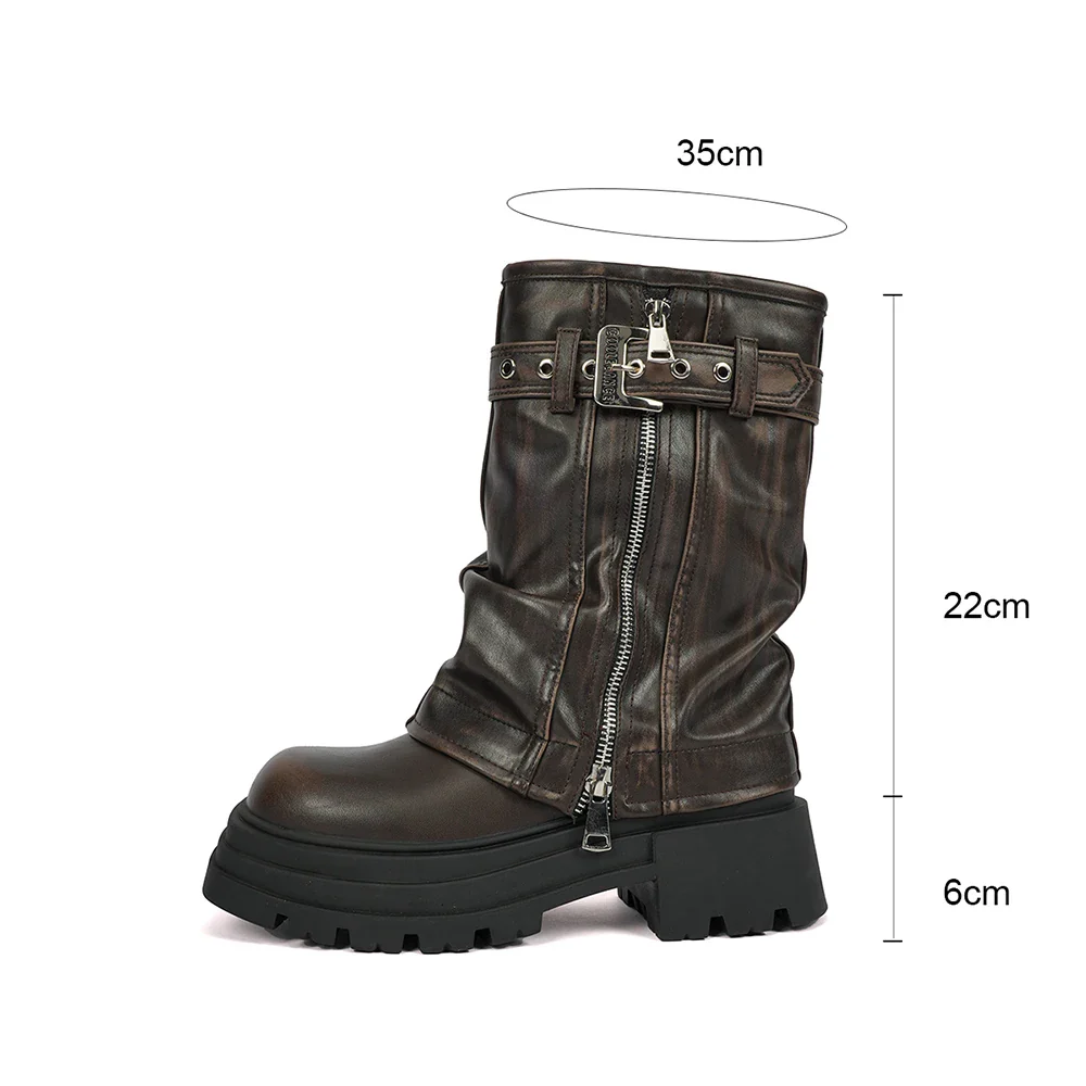 Stivale platform fullzip doppiato donna - immagine 6