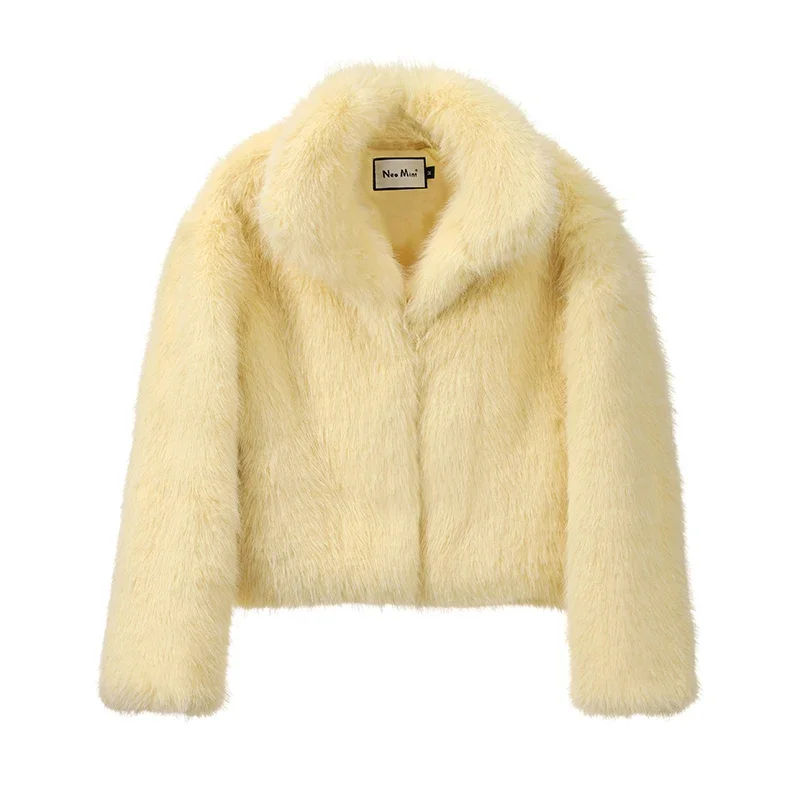 Pelliccia ecologica lemon fur donna - immagine 5