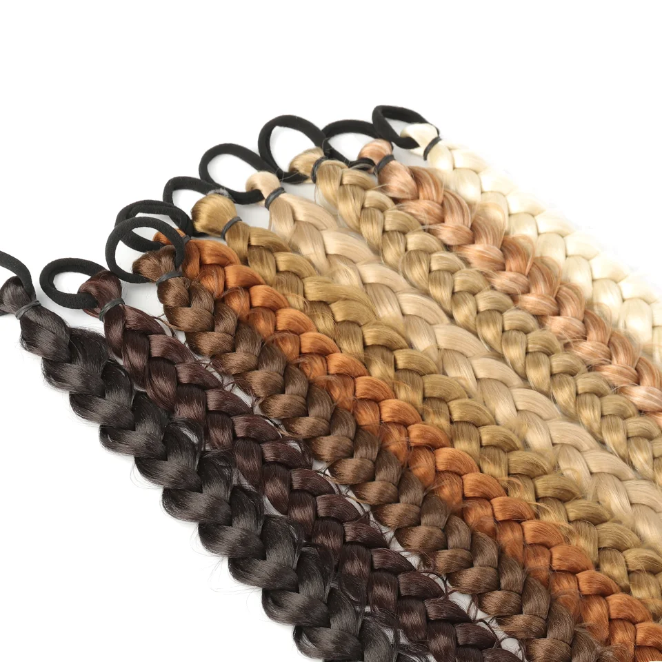 Long Braided Ponytail Hair Extensions - immagine 4