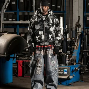 Look "DETROIT" Sherpa Zip Jacket