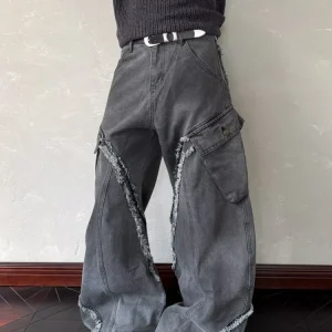 Baggy  Streetwear Lavato Nero Grigio