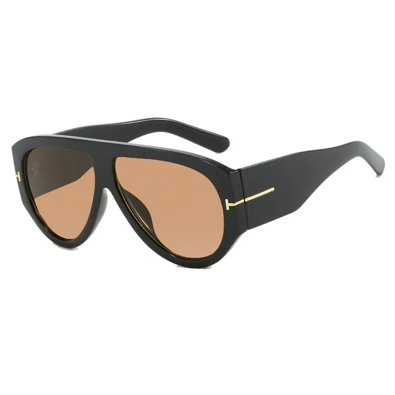 Vintage Wide Leg Oval Sunglasses occhiale sole unisex - immagine 7