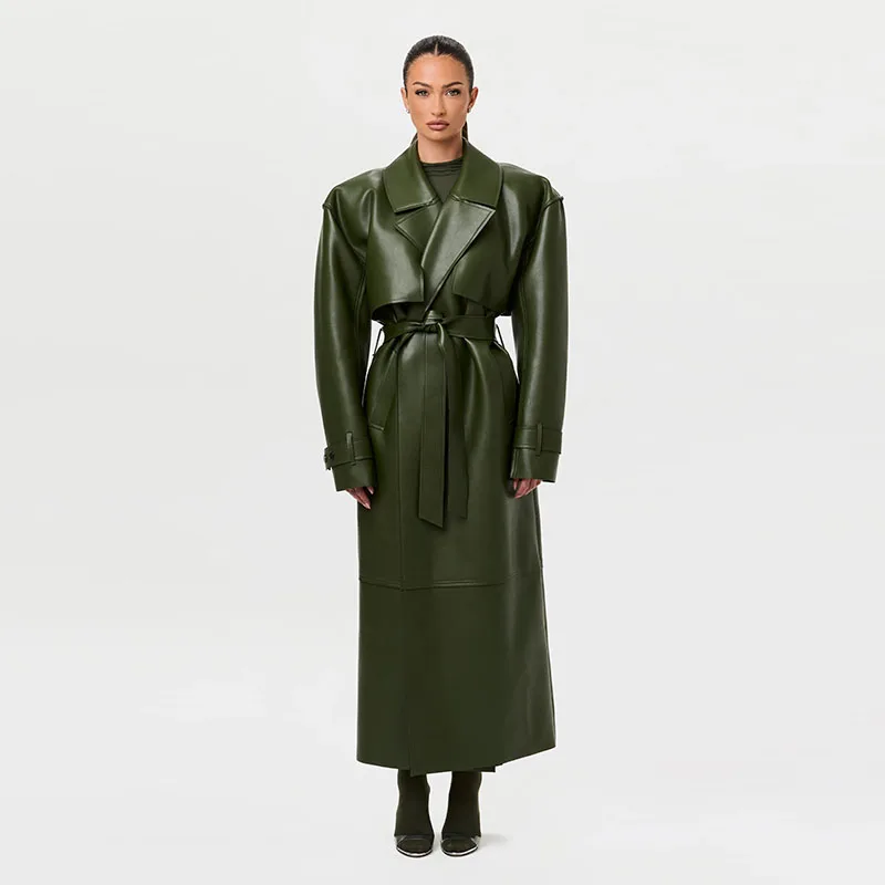 Trench oversize donna ecopelle - immagine 7
