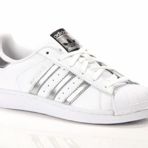 Scarpa da ginnastica adidas superstar w colore bianco argento