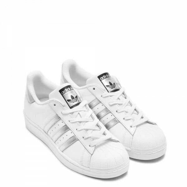 Scarpa da ginnastica adidas superstar w colore bianco argento - immagine 5