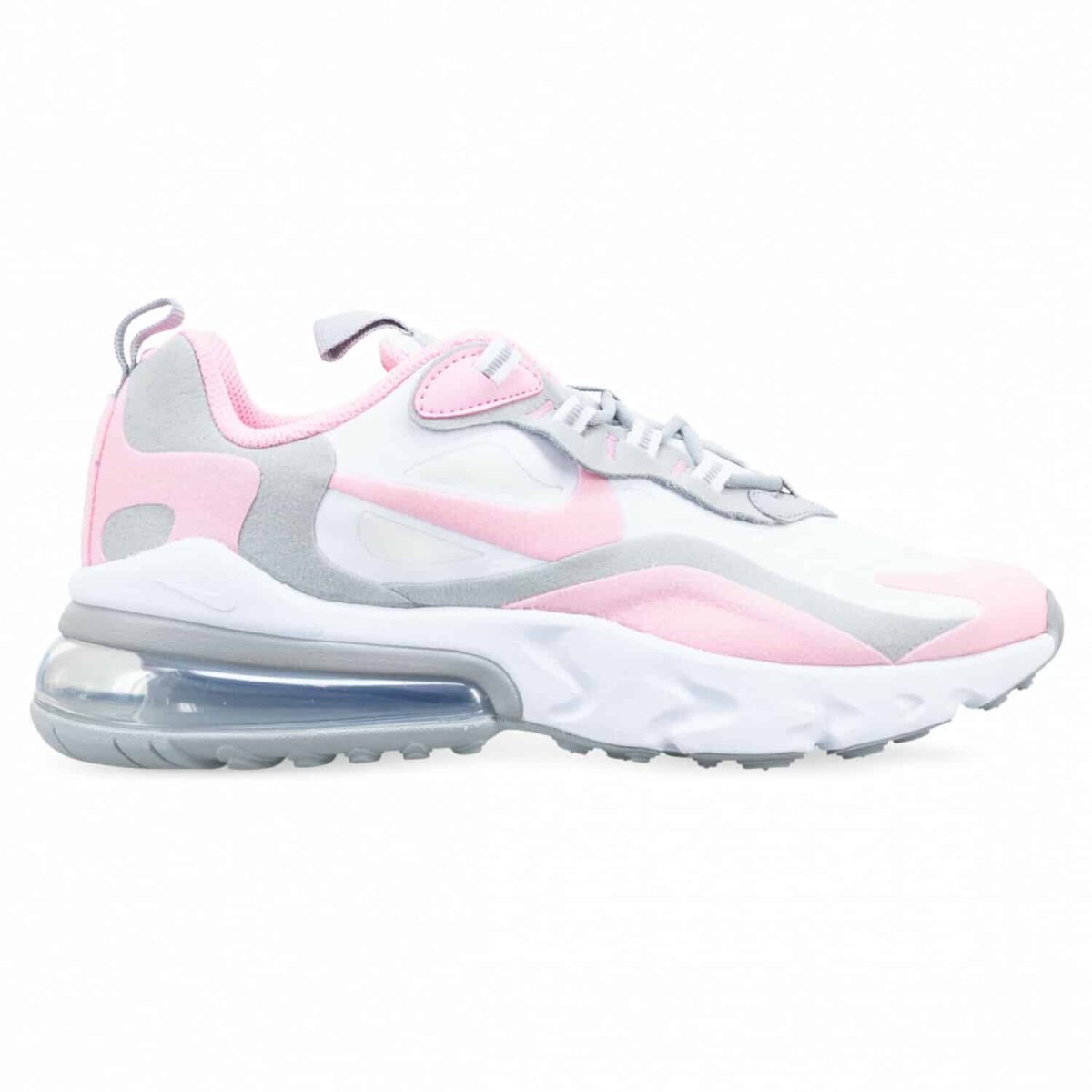 Scarpa da ginnastica donna Nike air Max 270 react bianco rosa BQ0103104 - immagine 4