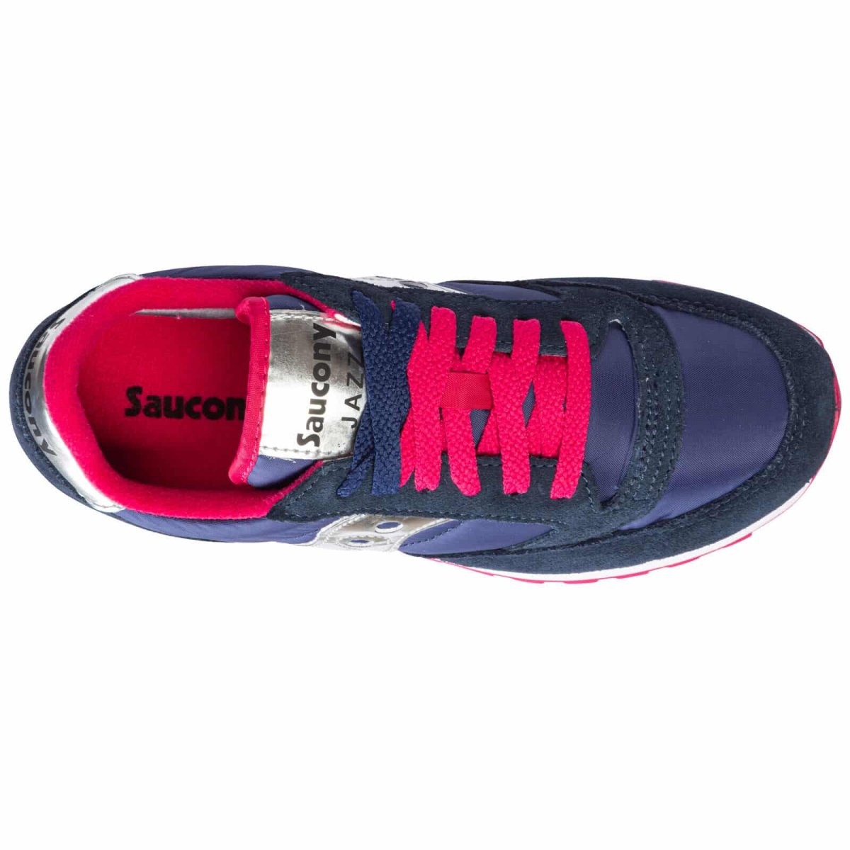 Scarpa da ginnastica donna Saucony Jazz Original blu fucsia argento s1044 540 - immagine 5