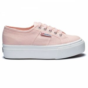 Scarpa da ginnastica donna Superga 2790 zeppa colore rosa