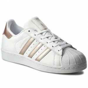 Scarpa da ginnastica donna adidas superstar w colore bianco bronzo EE7399