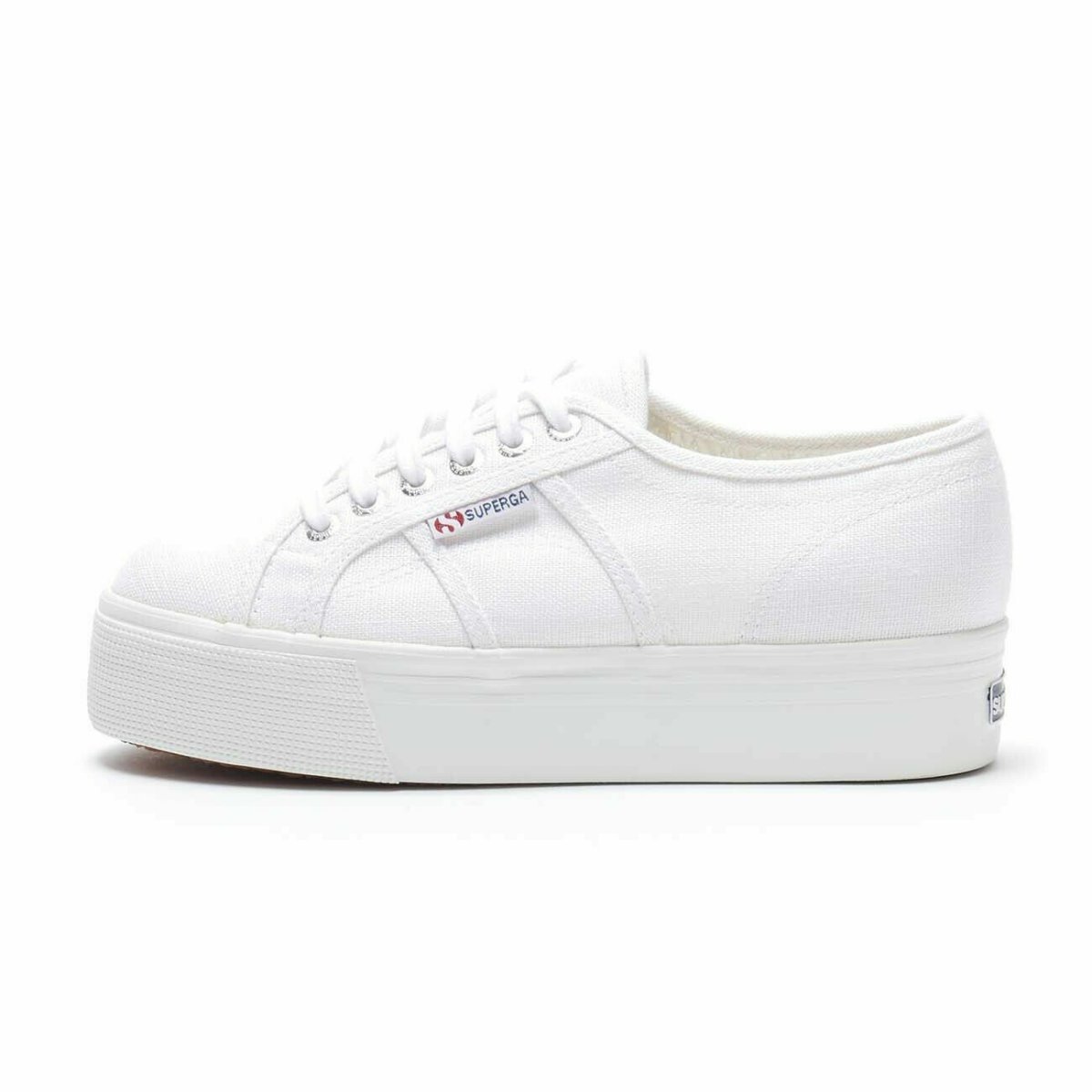 Scarpa da ginnastica donna con zeppa superga 2790 colore white - immagine 5