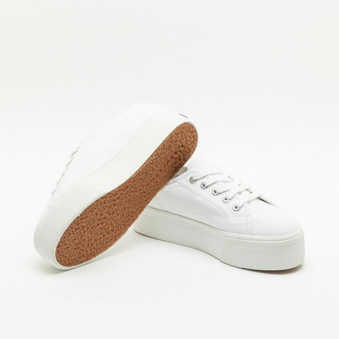 Scarpa da ginnastica donna con zeppa superga 2790 colore white - immagine 6