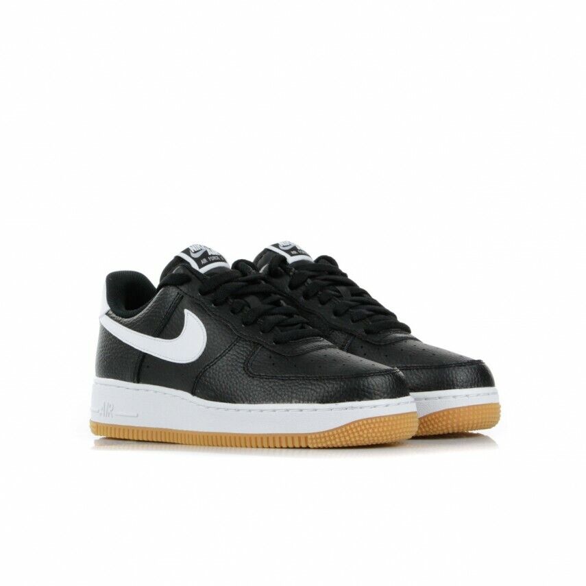 Scarpa da ginnastica nike air force 1 black white wolf-grey gum med brown CL1… - immagine 3