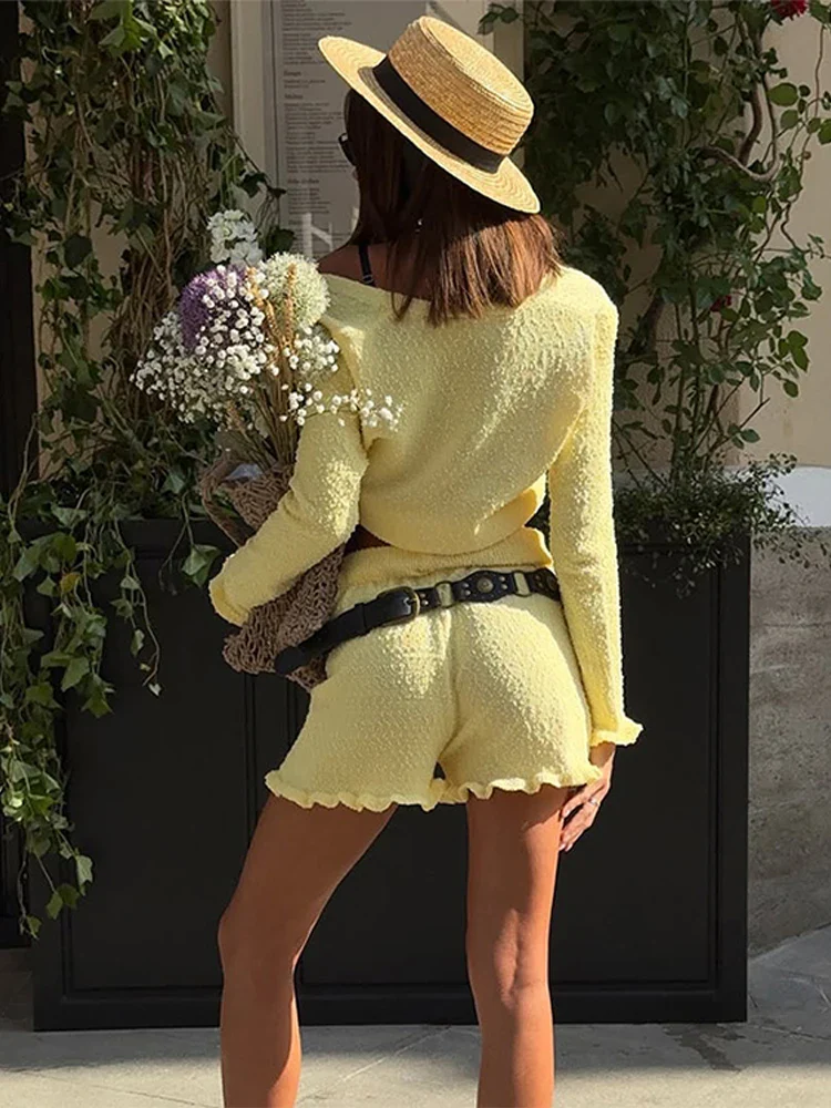 Ruffles Mini Shorts Set Women - immagine 7