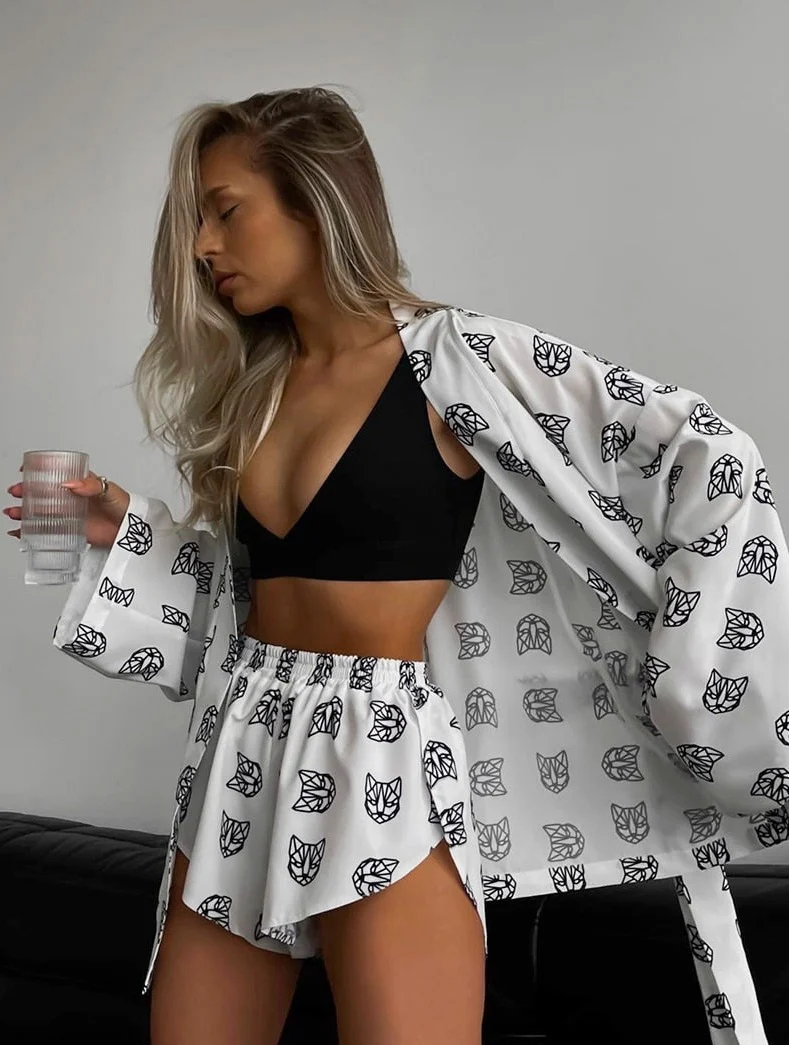 Completo fantasia due pezzi all over - immagine 6