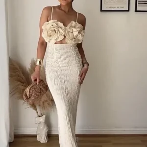 Patchwork Appliques Dress Sleeveless