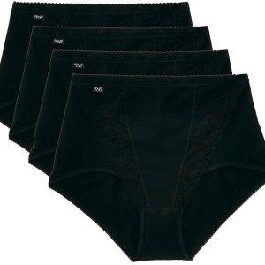 Sloggi CHIC Maxi, Slip Donna, Nero (Noir), 6 IT (48 EU)