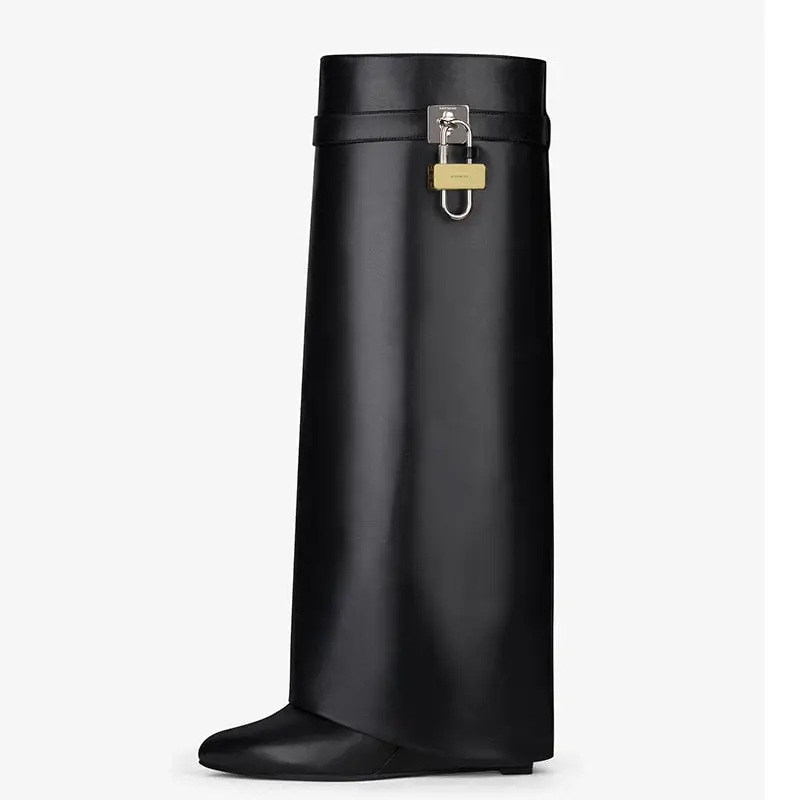 Stivale Lucchetto oversize Shark ecopelle lux best quality - immagine 8