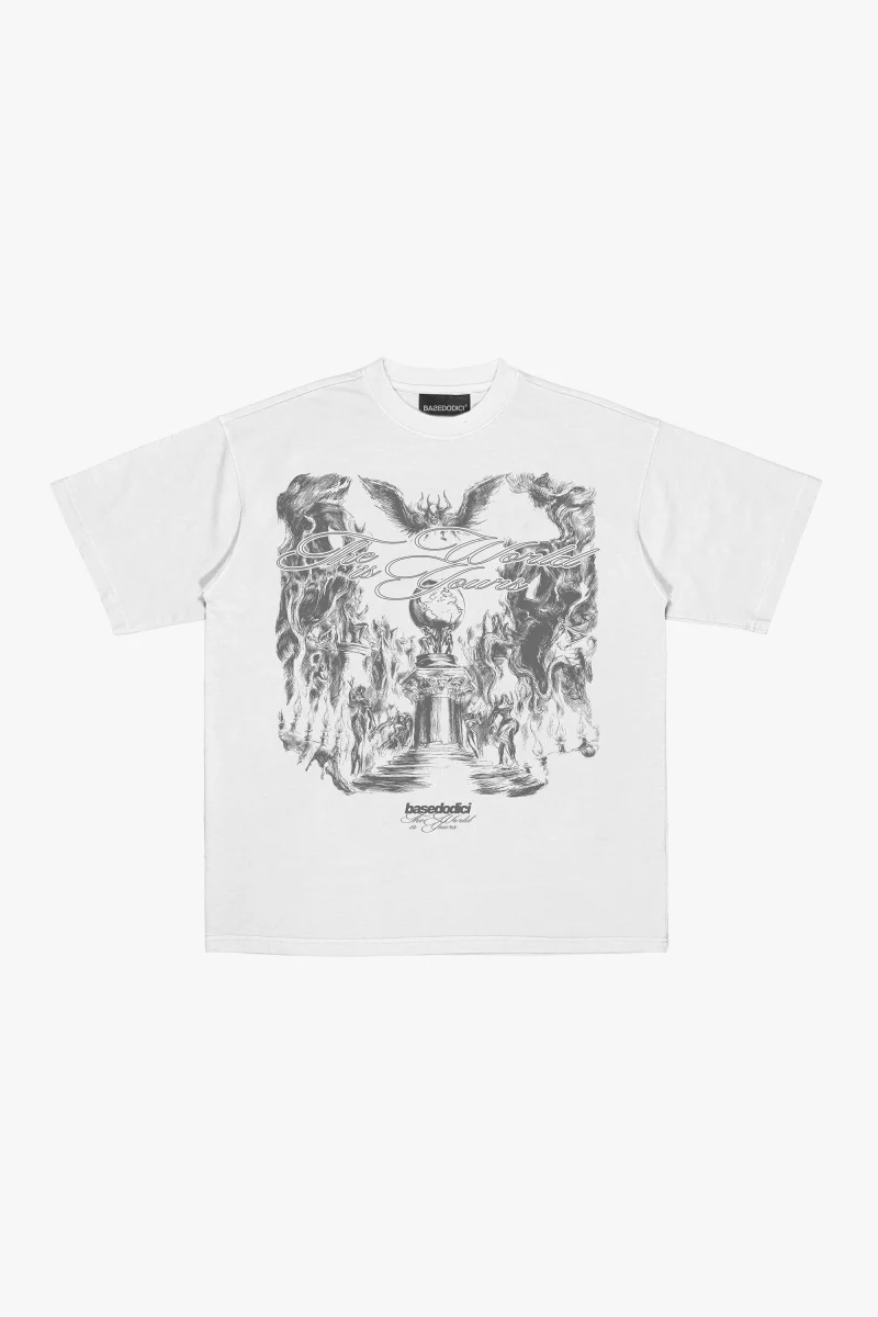 T-Shirt "WORLD TOUR" Scarface White - immagine 2