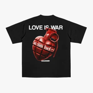 T-Shirt "VALENTINE" LoveIsWar Black