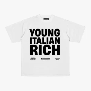 T-Shirt "WORLD TOUR" Italian Rich White