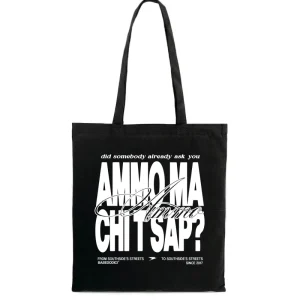 Tote Bag "AMMO" CHI'T'SAP Black/BasicScript