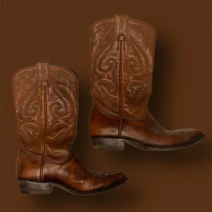 Texano Mexicana pelle vintage tg 40