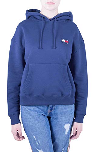 Tommy Jeans Donna – Felpa Oversize in Cotone Blu – Taglia S - immagine 2