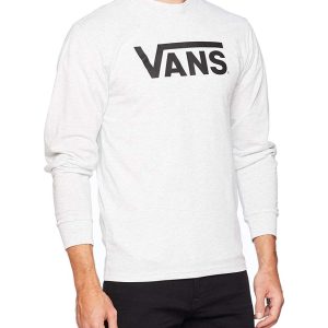 Vans_Apparel Classic LS, T-Shirt Uomo, Grigio (Ash Heather-Black Rp5), Medium