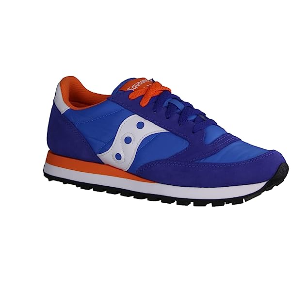 Saucony Jazz Original Blu con profili arancio - immagine 3