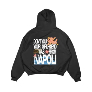 Hoodie “WISHYOUR” Girlfriend Black/Multi