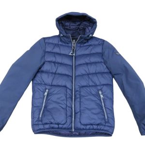 YES ZEE giubbotto uomo con cappuccio J876Q600 blu