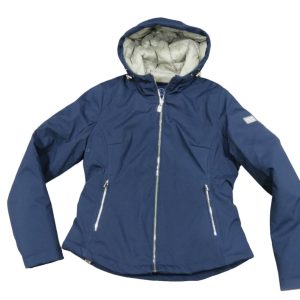 YES ZEE giubbino donna in soft shell con cappuccio J028M200 col blu