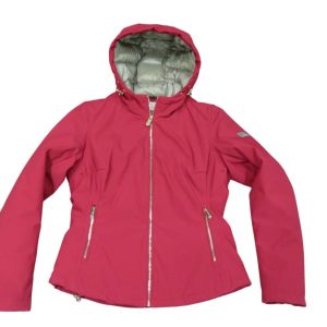 YES ZEE giubbino donna in Soft Shell con cappuccio J028M200 col rosso