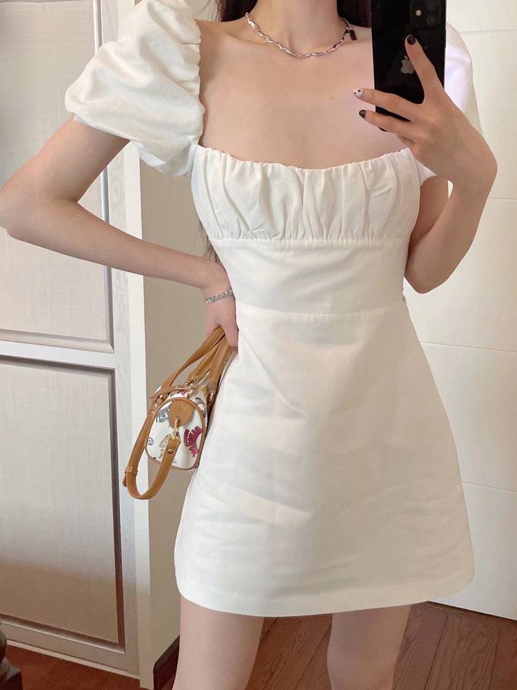 Abito corto donna balconcino stringato - immagine 2