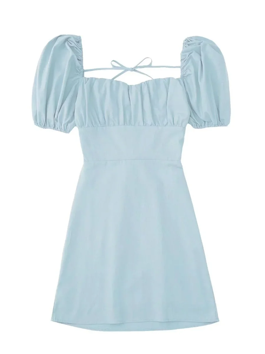 Abito corto donna balconcino stringato - immagine 5