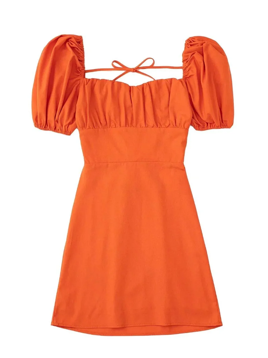 Abito corto donna balconcino stringato - immagine 9