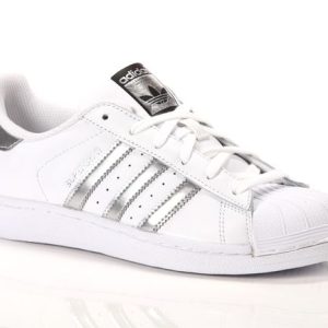 Scarpa da ginnastica adidas superstar w colore bianco argento