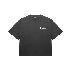 Antracite Boxy Fit Cotton Tee