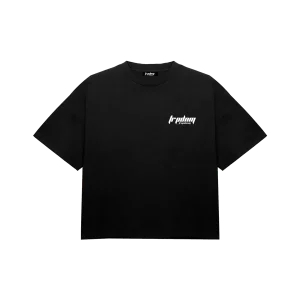 Black Boxy Fit Cotton Tee